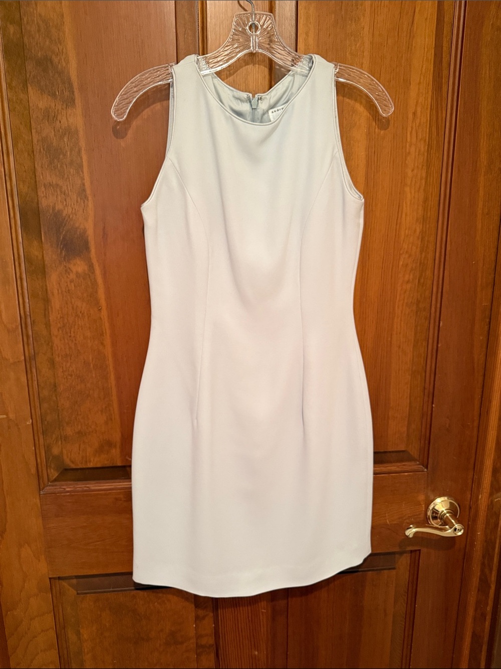 Sleeveless Light Blue Mini Dress - Elegant Shift for Women